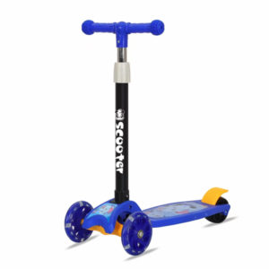 3 Wheels Adjustable Height Scooter Blue Age-3 Years & Above