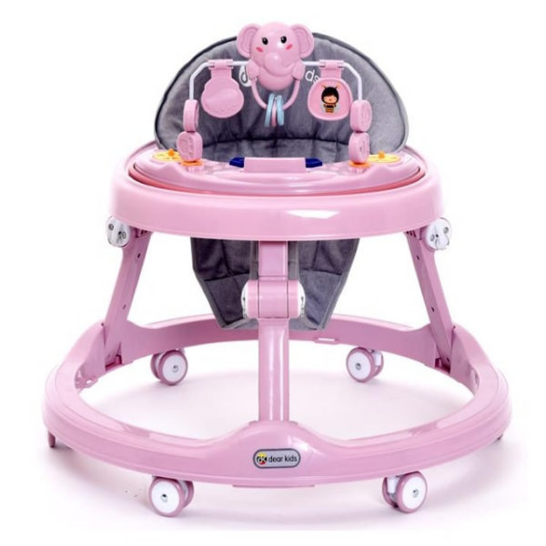 Adjustable lightweight Baby walker Pink