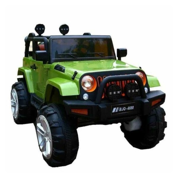 Electric Kids Jeep Wrangler Ride On Toy Green