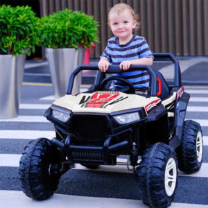 4×4 Big Jeep Off-Road Ride on SUV Kids Electric 12v White