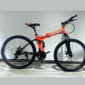 26 inch 21 speed folding Mountain Bike Orange