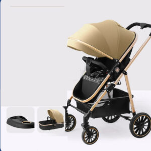 2in1 Baby Stroller Portable Baby Stroller Foldable Khaki