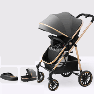 2in1 Baby Stroller Portable Baby Stroller Foldable Grey