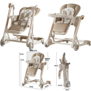 Multifunctional two-in-one rocking High chair infant foldable