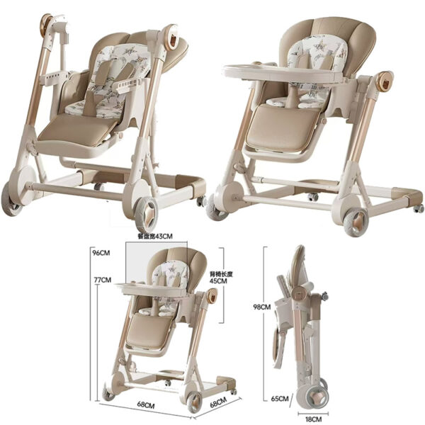 Multifunctional two-in-one rocking High chair infant foldable
