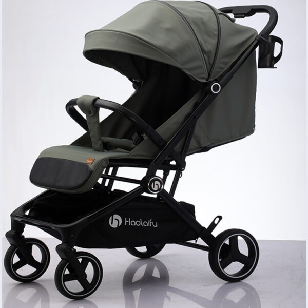 Luxury Travel System Baby Stroller Pram Two-Way Directions Stroller green
