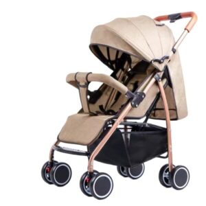 Foldable Light Weight stroller travel system baby pram stroller suitable for baby carriage Khaki
