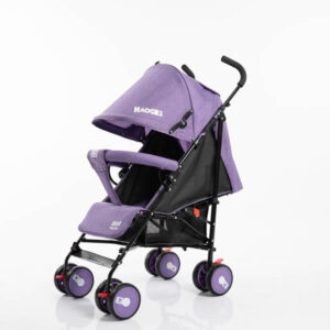 Foldable Light Weight stroller travel system Purple