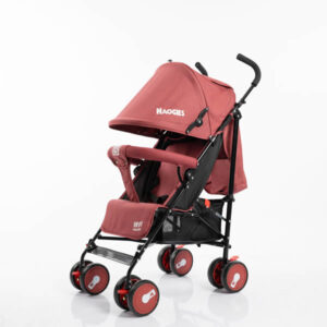 Foldable Light Weight stroller travel system Red